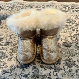 Sparkly Gold Toddler Boots